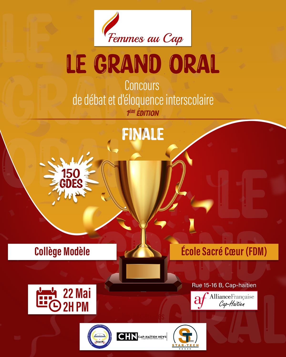 Flyer for the "Le Grand Oral" Competition