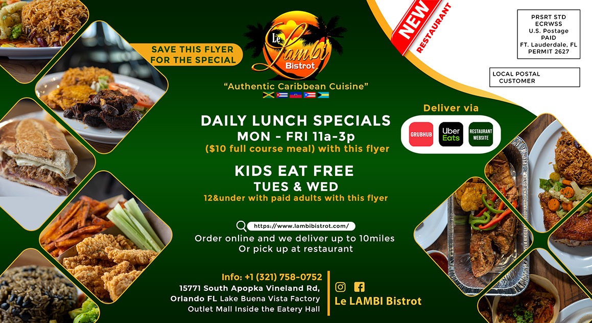 Business card for Lambi Bistrot
