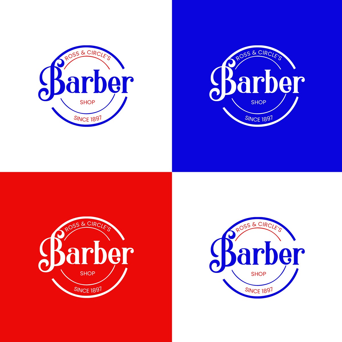 Logo Ross & Circle's Barber Shop