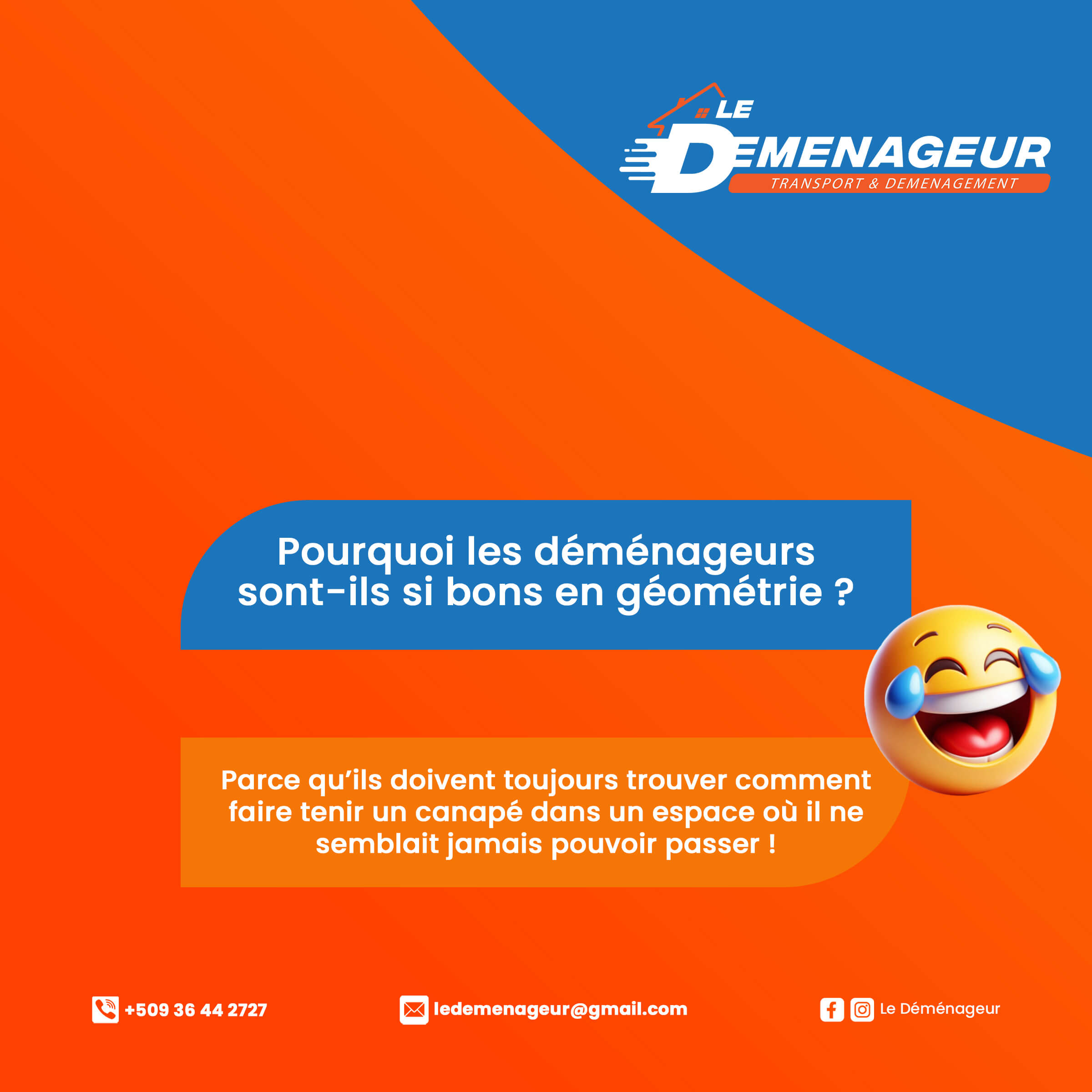 Poster created for Le Démenageur