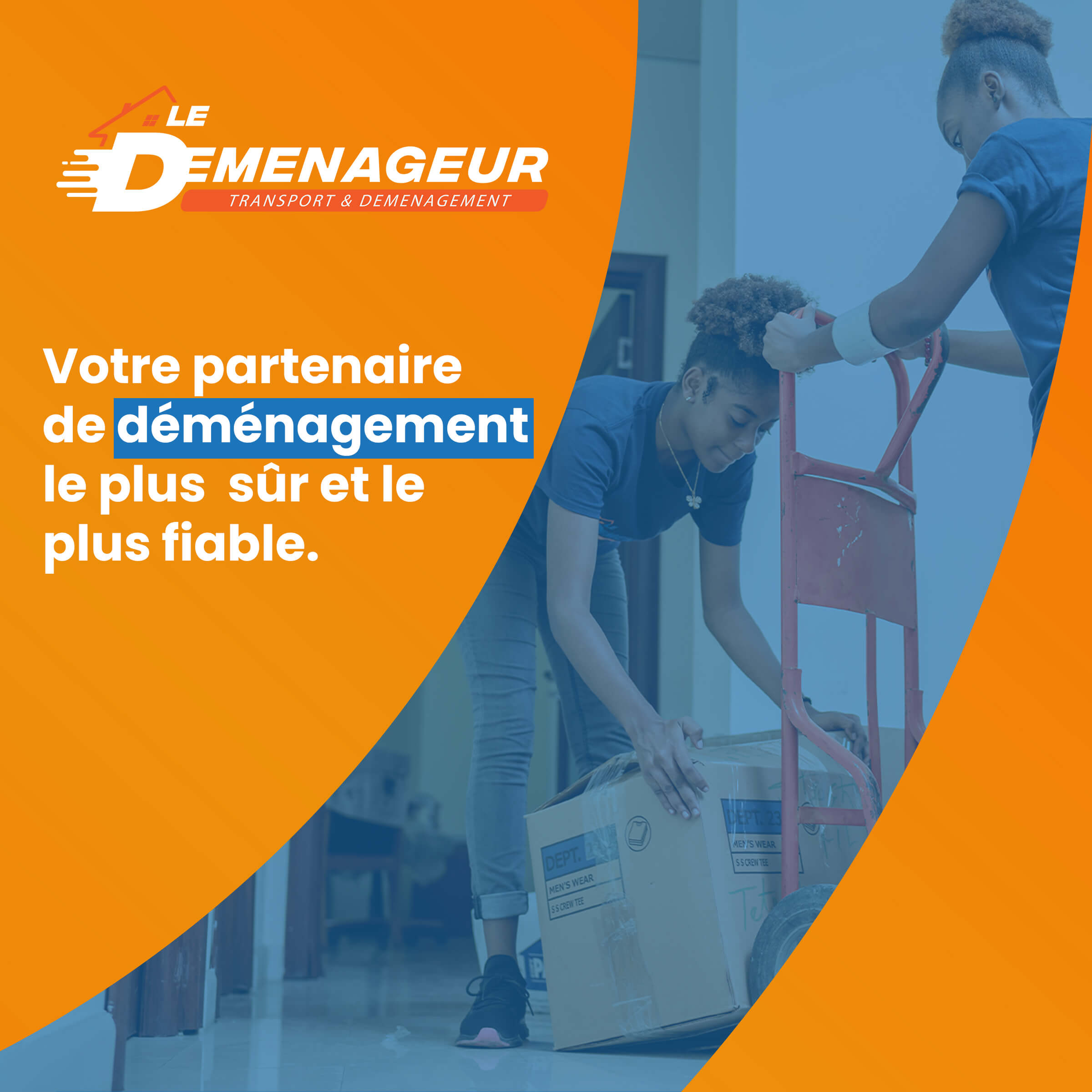 Poster created for Le Démenageur