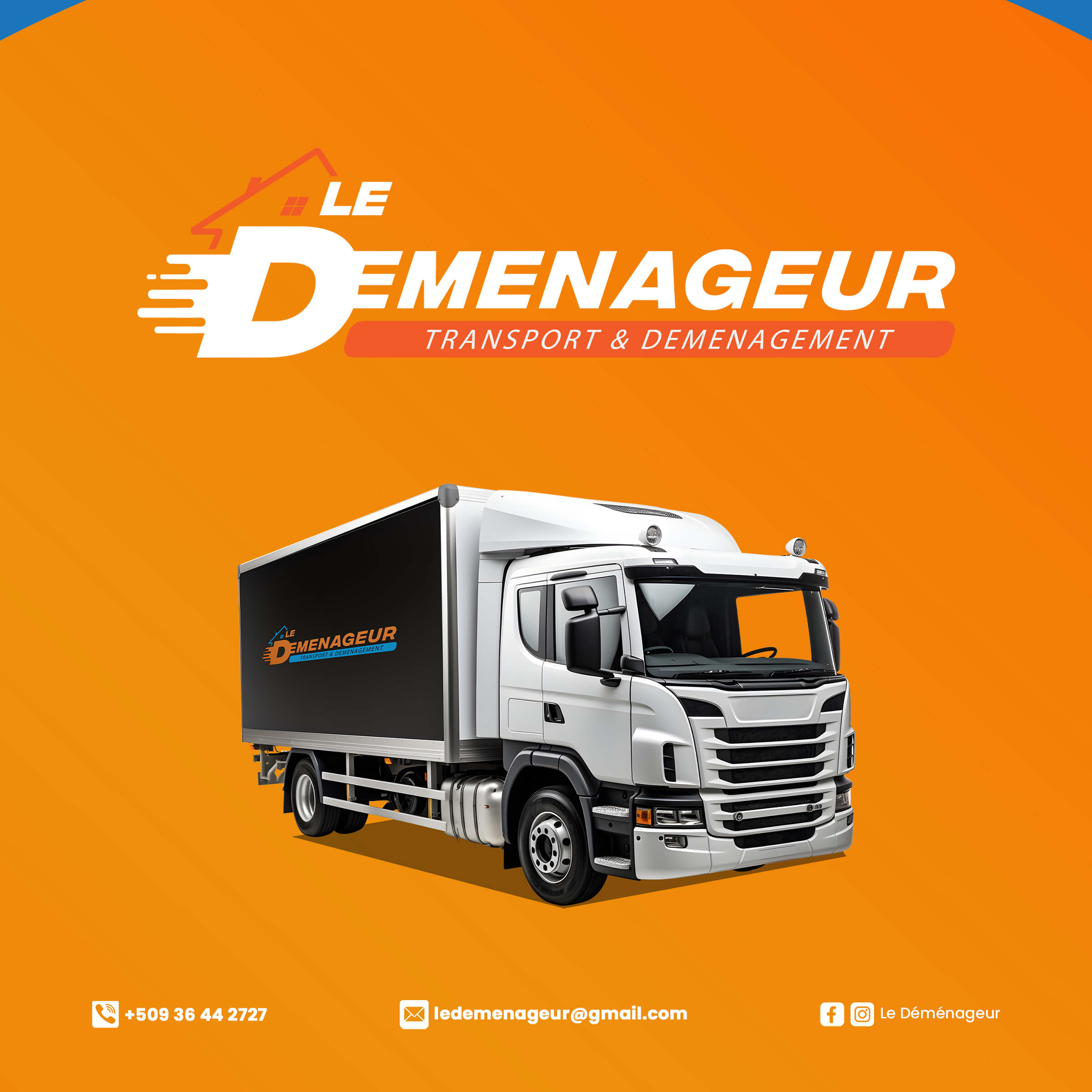 Poster created for Le Démenageur
